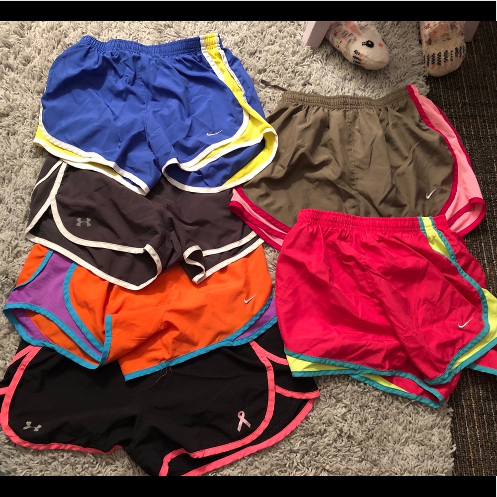 Nike and under armor shorts